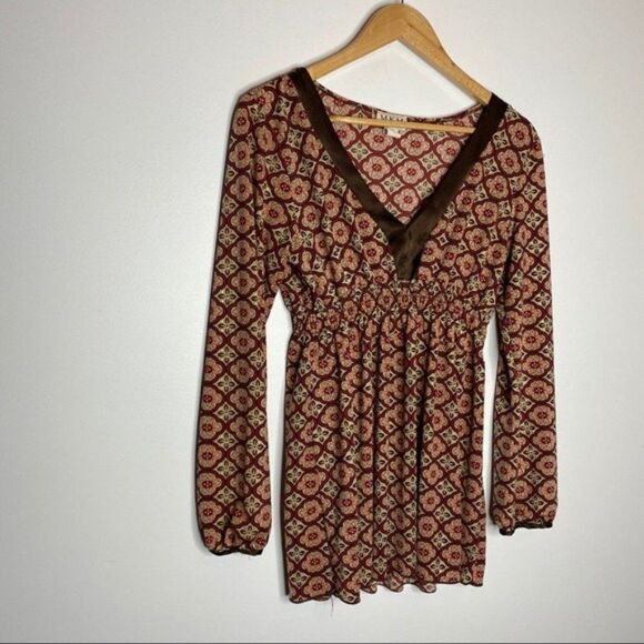 Y2K Baby Doll Tunic top womens size Large - Picture 10 of 10